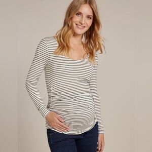 Isabella Oliver Jamie Stripe Maternity Top in size 2
